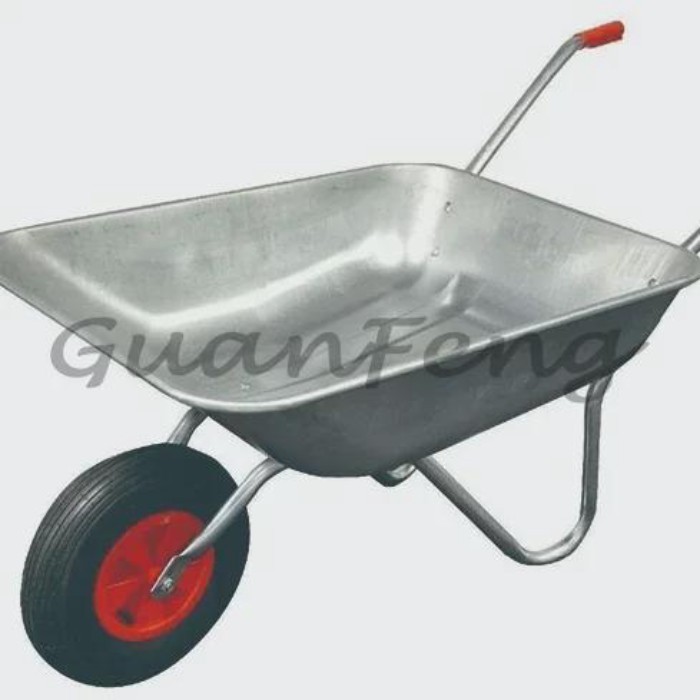 Unicycle Agricultural Trolley ，Construction Site Single-wheel Trolley Push Sand Soil Garden Bucket