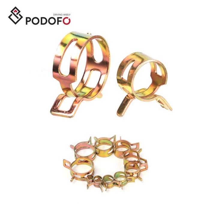 Podofo Wholesales Tube Clamps Good Quality Metal Spring Clamps Color Zinc Elastic Hose Pinch Clamp