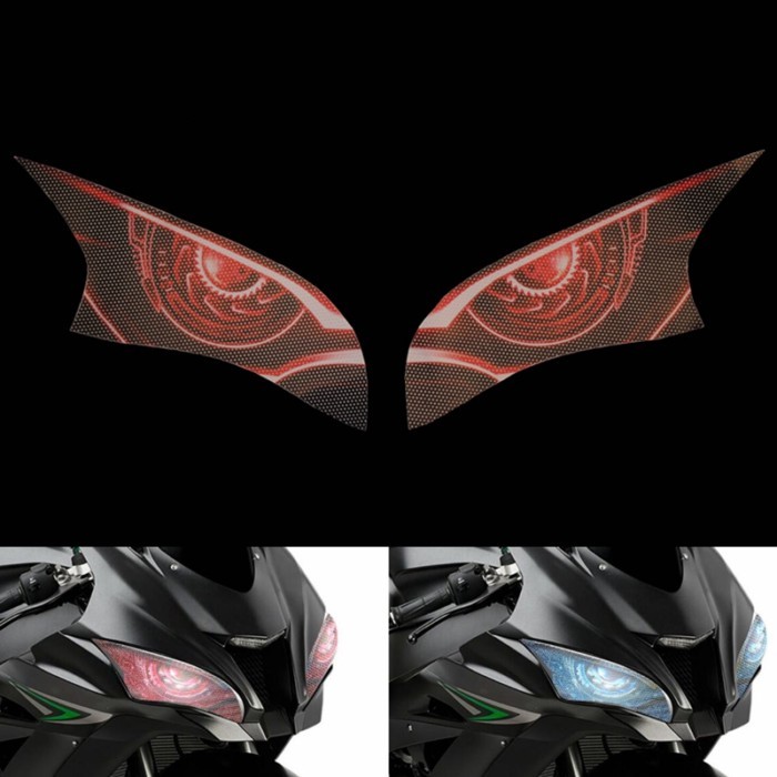 Motorcycle 3D Front Fairing Headlight Sticker Guard Sticker For ZX-10R ZX10R ZX 10R 2016 2017