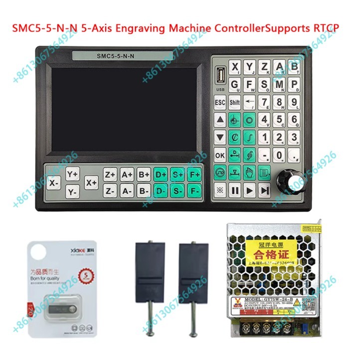 SMC5-5-N-N 5-axis CNC offline controller 32-bit CPU 5Axis RTCP CNC motion controller DIY 5Axis Engr