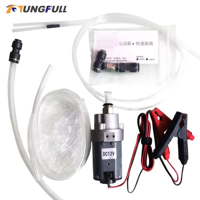 The Whole Set DIY Mini DC Oil Pump 12V Oil Transfer Oil Pump Engine Oil Pump Micro Self-suction Gea