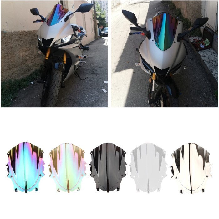 Motorcycle Wind Shield Windscreen Wind ors for Yamaha YZF R25 R3 Front Windshield Front PC Windshie