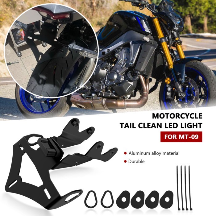 For MT-09 mt09 sp 2024 2025 new motorcycle license plate bracket license plate frame license plate