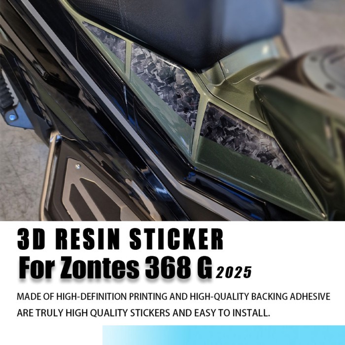 For Scooter Zontes 368 G 2025 3D Epoxy Resin Sticker Motorcycle Tank Protection Kit Scratch Resista
