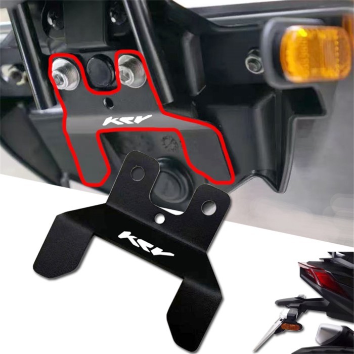 For KYMCO KRV180 KRV 180 motorcycle license plate reinforcement bracket