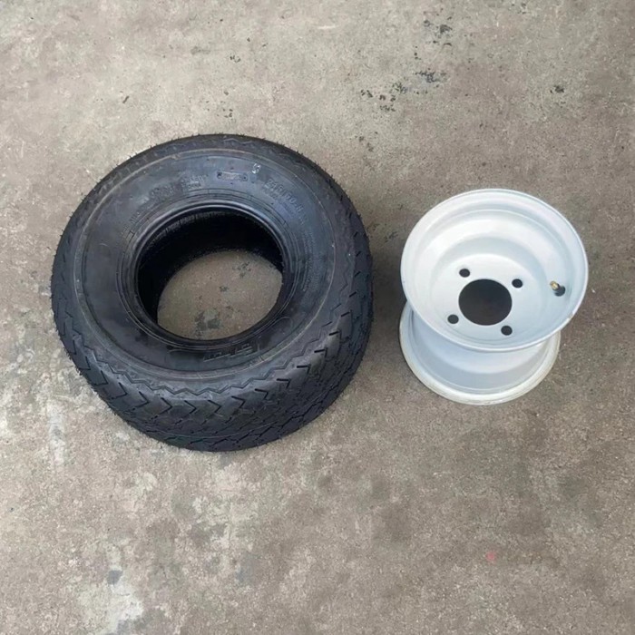 18X9.50-8 8 inch ATV tire with aluminum rim suitable for ATV, 4 wheeler, road tire wear-resistant w