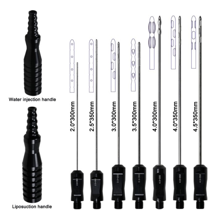 GREATLH Liposuction Injection Needle Micro Cannula Water Injection Needle Stainless Steel Fat Trans