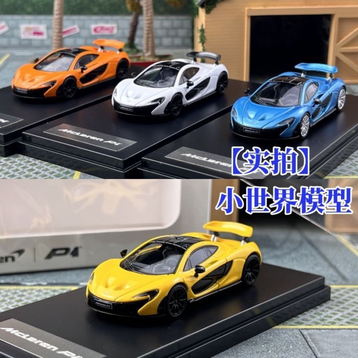 คลังสินค้าพร้อม LCD 1: 64 McLaren McLaren P1 Alloy Racing Car Supercar Model Collection
