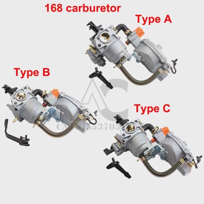 168 Carburetor Dual Fuel LPG NG Conversion Kit Is Applicable for 2KW 3KW 168F 170F GX200 Gasoline G
