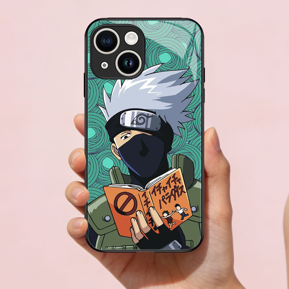 TT-52 Kakashi Casing hp glass iPhone 11 Mini 13 12 Pro Max