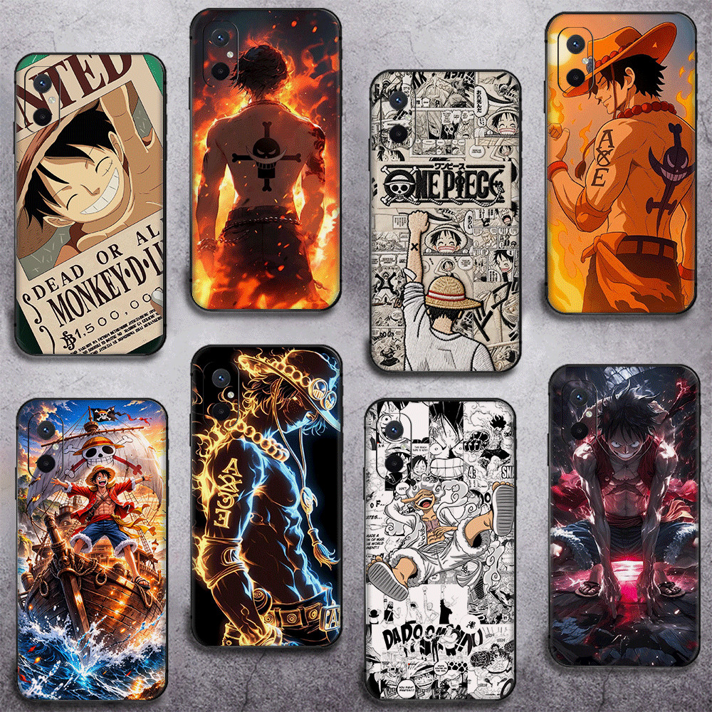 สําหรับ Redmi K20 K40 K60 K70 Pro K50 Gaming A3 A3X TPU เคสโทรศัพท์นุ่มฝาครอบป้องกันLuffy One Piece