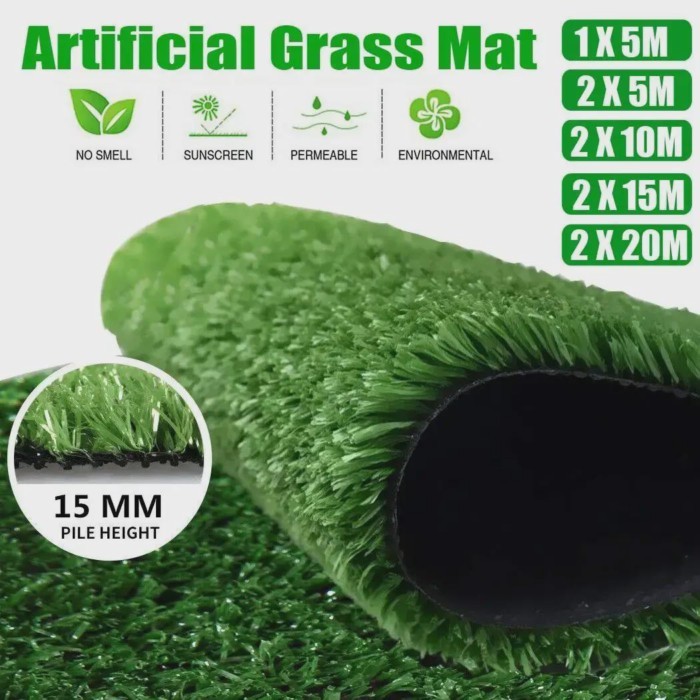 Artificial Lawn Thickness Dense Artificial Turf Grass Mat Multi-purpose Fake Grass Indoor/Outdoor