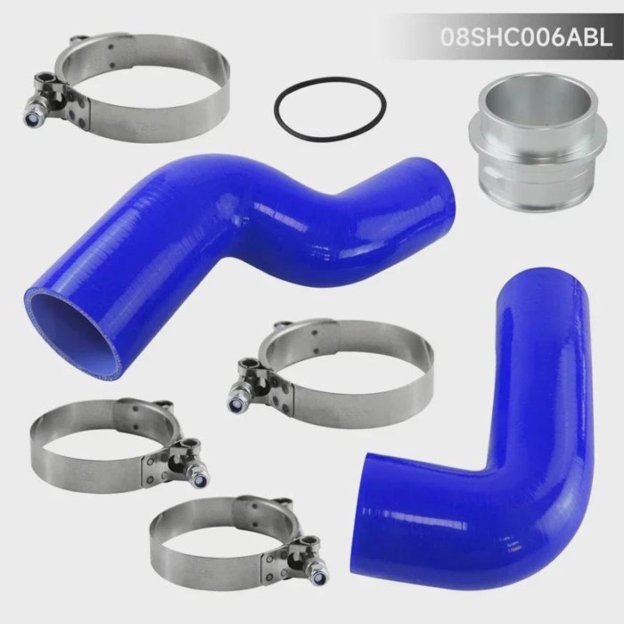 Black/Blue/Red Intercooler Intake Silicone Hose Clamps Kit For VW Golf GTI  2.0T MK5 MK6 A3/S3 VERS