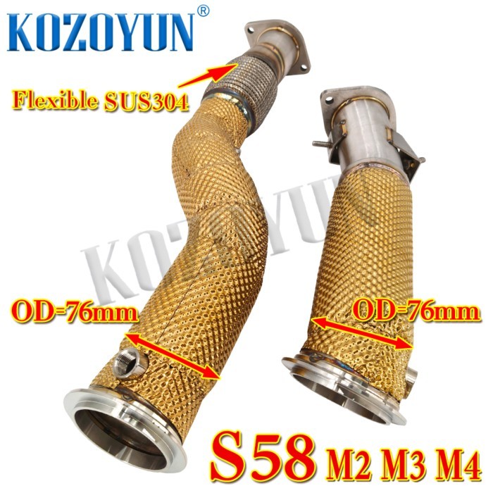 Turbo  Downpipe kit For BMW S58 M2 M3 M4 G80 G82 2021+