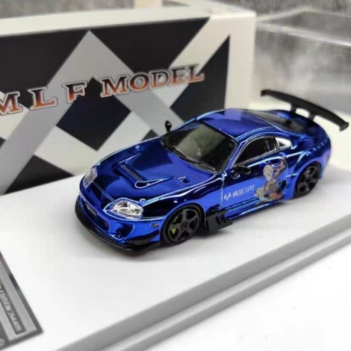 1/64 SUPRA A80 SUPRA กว้างดัดแปลงไฟฟ้าสีรถรุ่น Out of พิมพ์รุ่น