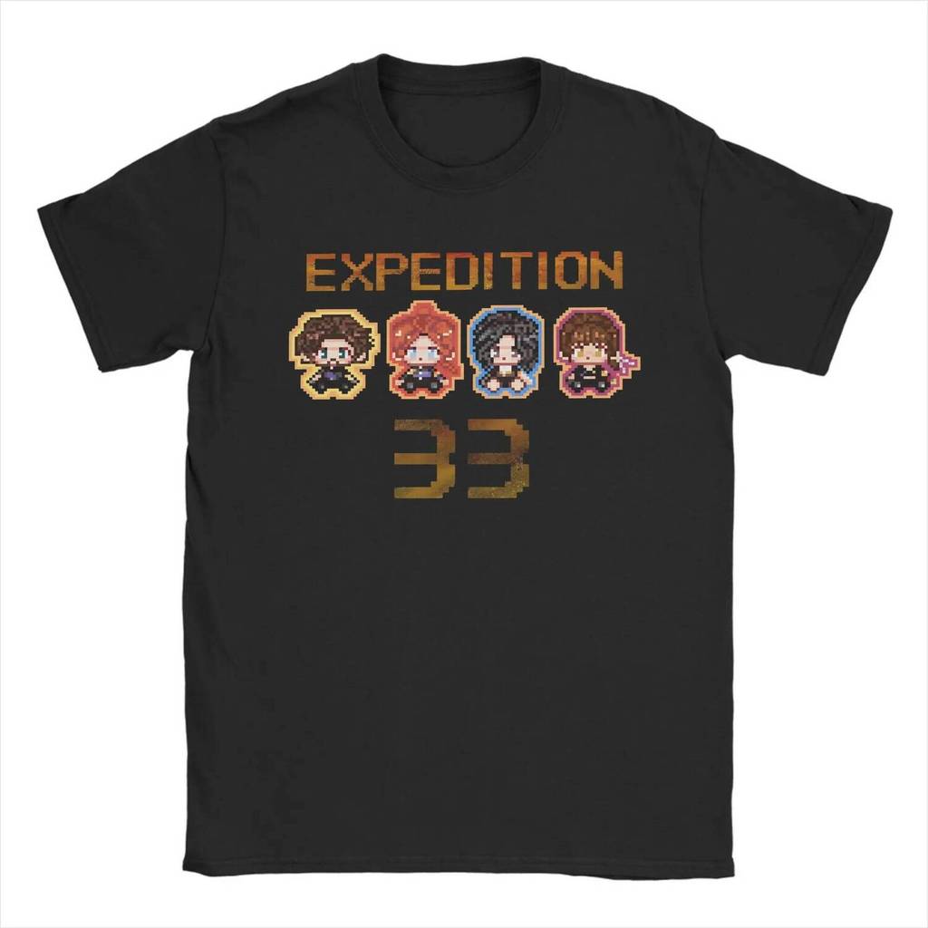 Clair Obscur Expedition 33 Gustav Maelle Lune Sciel เสื้อยืดVintage 100% ก๊อตตอน แขนสั้น รอบคอดีไซน์เก๋