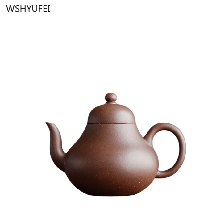Yixing Purple Clay Pot Handmade teapot Tea set Old Purple Mud Qing Style Siting Pot 140ml tea pot