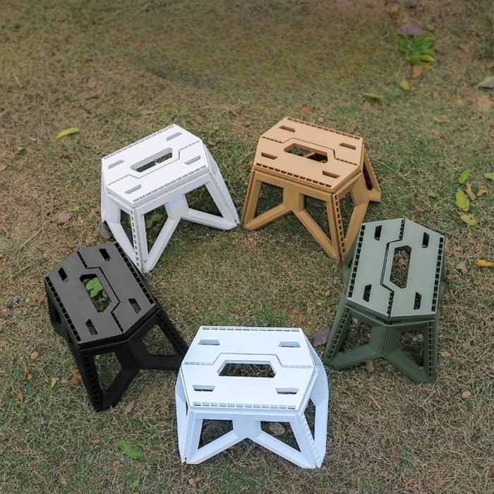 Outdoor portable folding stool camping portable plastic small stool for children fishing
