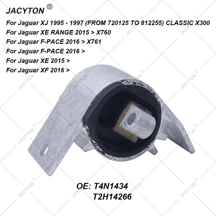T4N1434 T2H14266 Transmission Mounts Gearbox Motor Mount for Jaguar XJ XE RANGE 2015- X760 F-PACE 2