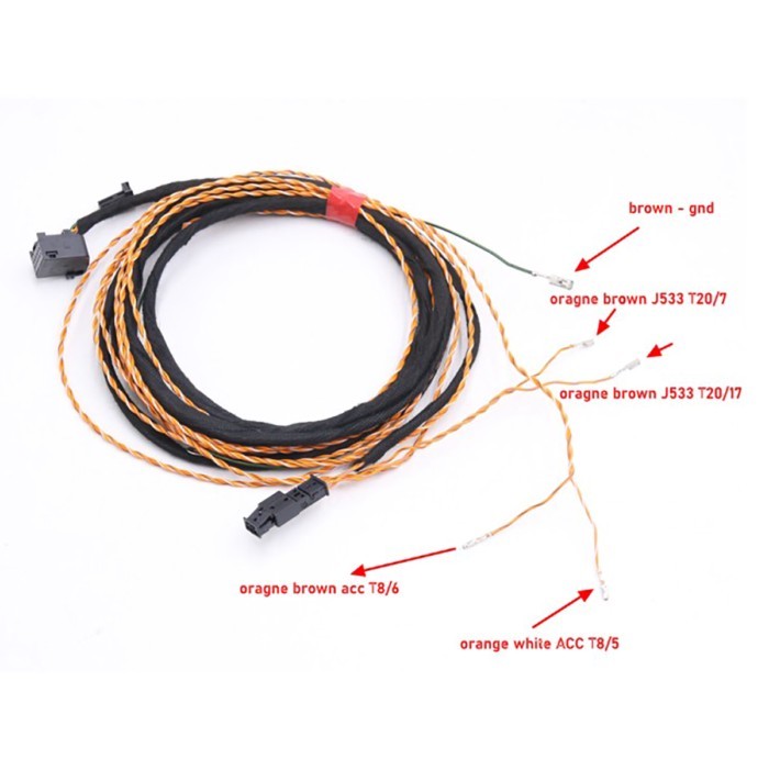 Lane assist Lane keeping and ACC signal system Wire/cable/Harness For VW Golf 7 MK7 Passat B8 MQB C