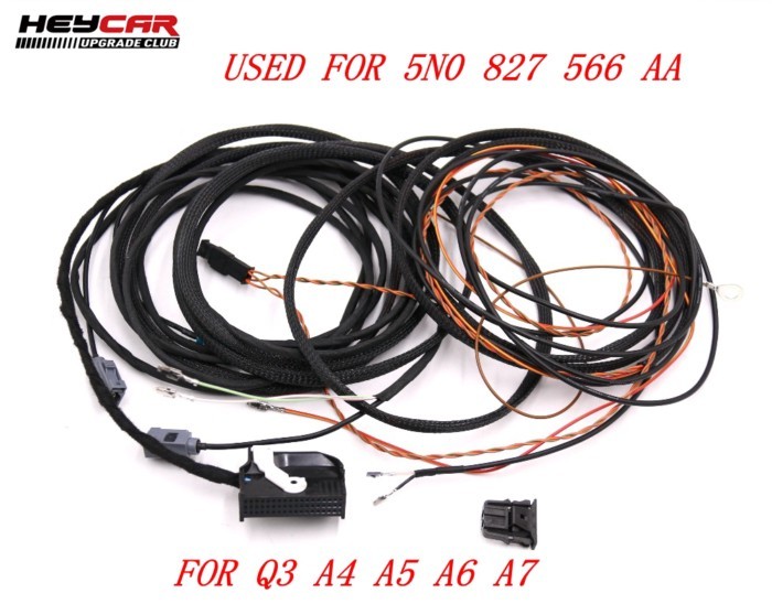 Rear HighLine Camera Wiring Harness For Audi Q3 8U0 A5 S5 8F 8T F3 A6 4G0  A7 4G0 A8 4H0 A4 8K0 Q5