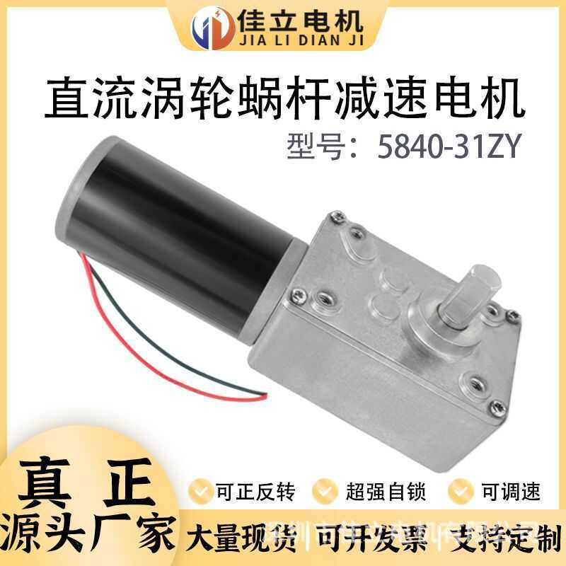 5840-31ZY DC Turbo Snail Gear Motor แรงบิดขนาดใหญ่ 12v24v Miniature Speed Regulating มอเตอร์ความเร็ว
