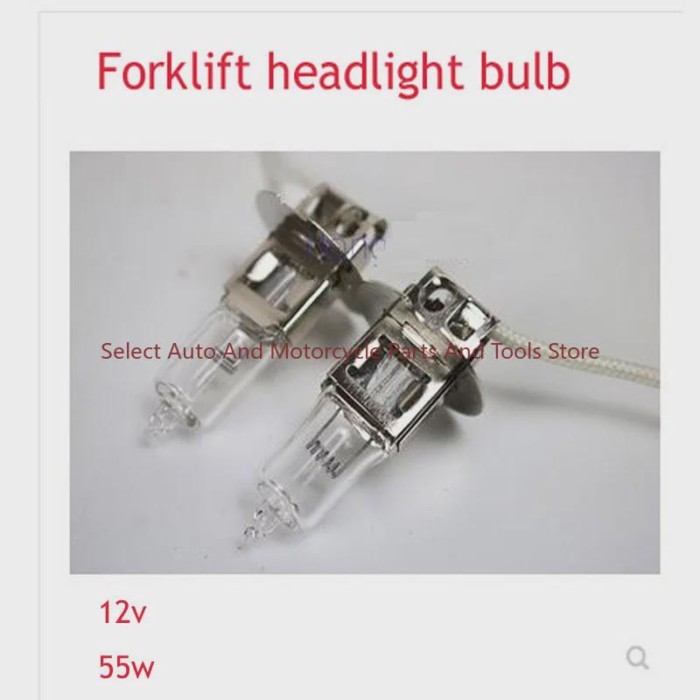 Forklift Headlight Bulb Spotlight/lighting H3 Large Bulb 12V Suitable for Heli Hangcha Longgong, Et