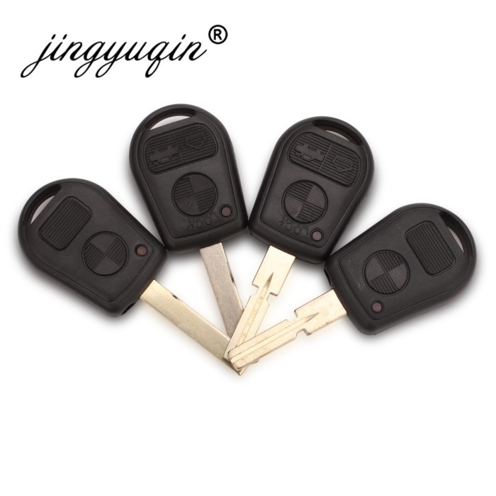 jingyuqin Remote 2/3 Buttton Car Key Shell For BMW E31 E32 E34 E36 E38 E39 E46 Z3 Hu39 HU92 Key Cas