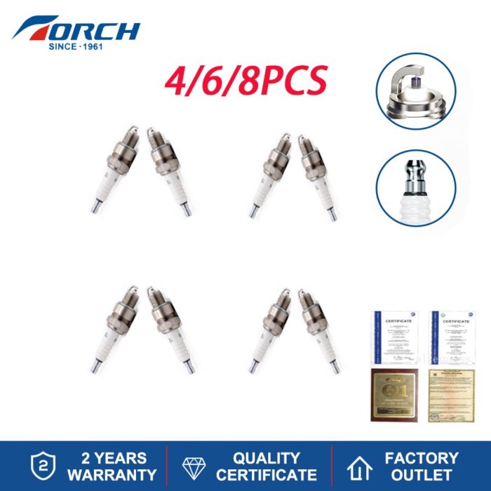 High Quality Spark Plug TORCH E7TC-10 Alternative Candle BP8HS Denso W22FP-U10 Champion L78YC Brisk