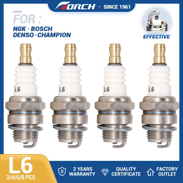L6 Spark Plugs for Candle BM6A L7T BPMR7A RCJ6Y RCJ7Y WSR5F Trimmer Blower Chainsaw STIHL TS400 TS4