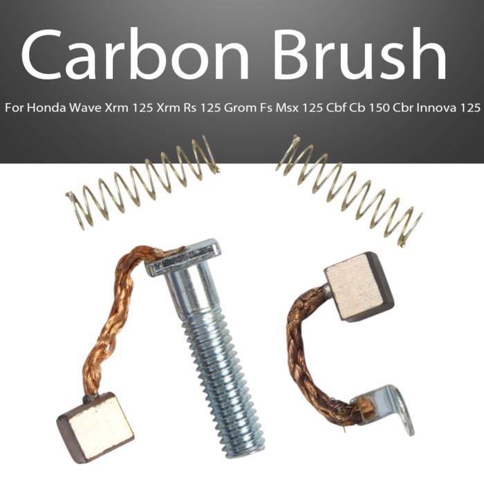 Starter Motor Carbon Brush Set For Honda Wave Xrm 125 Xrm Rs 125 Grom Fs Msx 125 Cbf Cb 150 Cbr Inn