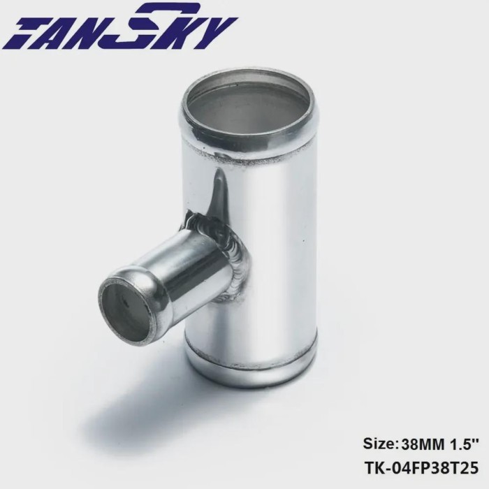 TANSK - 1.5" to 1.5"  Aluminum Pipe 38mm To 38mm T Shape Tube Pipe for 25mm OD BOV For FORD MONDEO