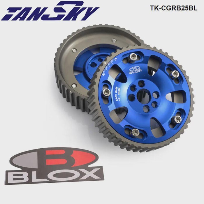 Adjustable Cam Gear Sprocket Alloy Timing Gear Blue Blox For Nissan Skyline GTR RB20DET RB25DET RB2