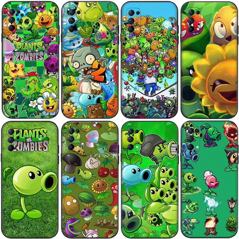 OPPO A5i Pro A5 A5X ความเข้ากันได้เคสโทรศัพท์ TPU ฝาครอบป้องกันแบบนุ่ม Plants vs Zombies (AS-5)