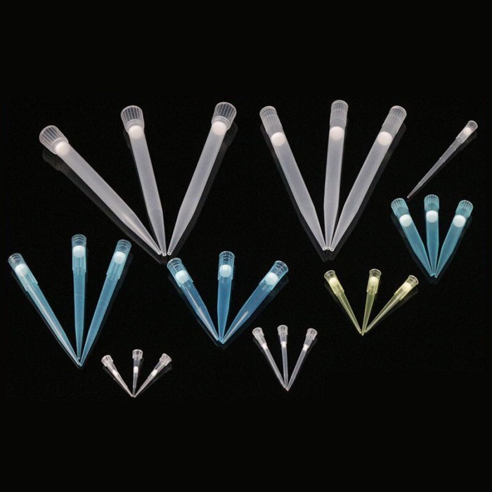 Lab 10ul 200ul 1000ul 5ml 10ml PP Plastic Pipette Filter Tips With Sand Core Filter For Dispensers