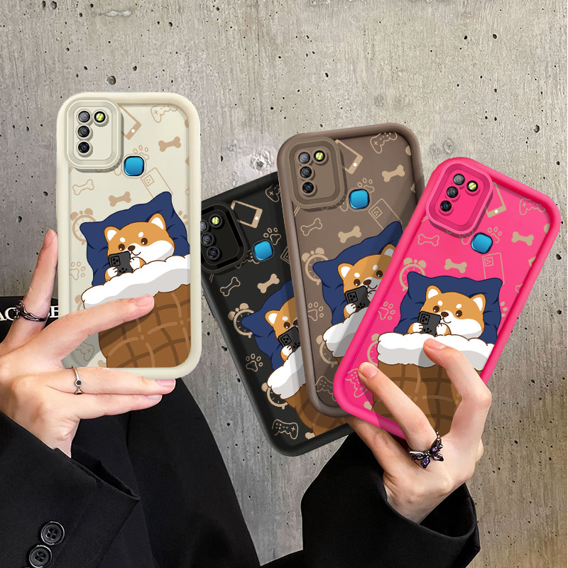 แฟชั่นสุนัขน่ารักลูกสุนัขเล่นเคสโทรศัพท์สําหรับ Infinix X650B X655F X655C X657B X657C X665E X669C X6