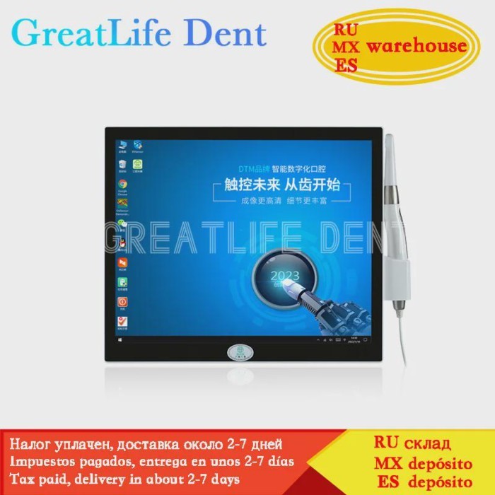 GreatLife Dent High Quality Touch Screen 17inch Hd1600 Intraoral Camera Monitor Dental Intraoral Ca