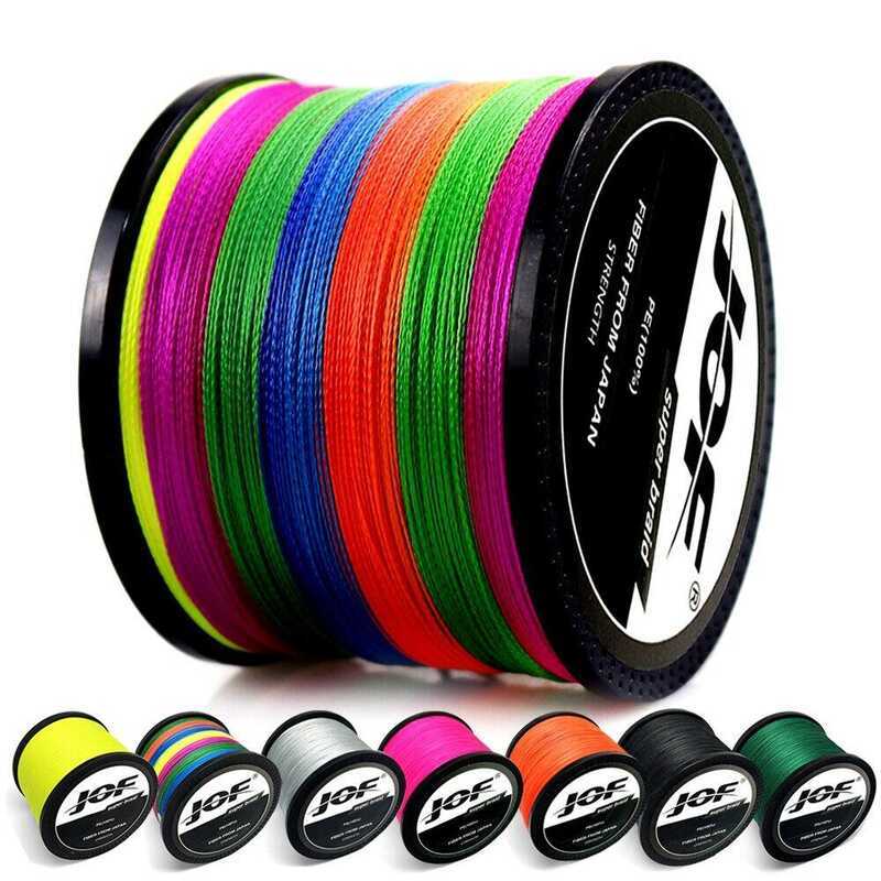 ❤ JOF 300เมตร500เมตร1000เมตร4เส้น PE ถักลวดมัลติฟิลาสายตกปลารอก