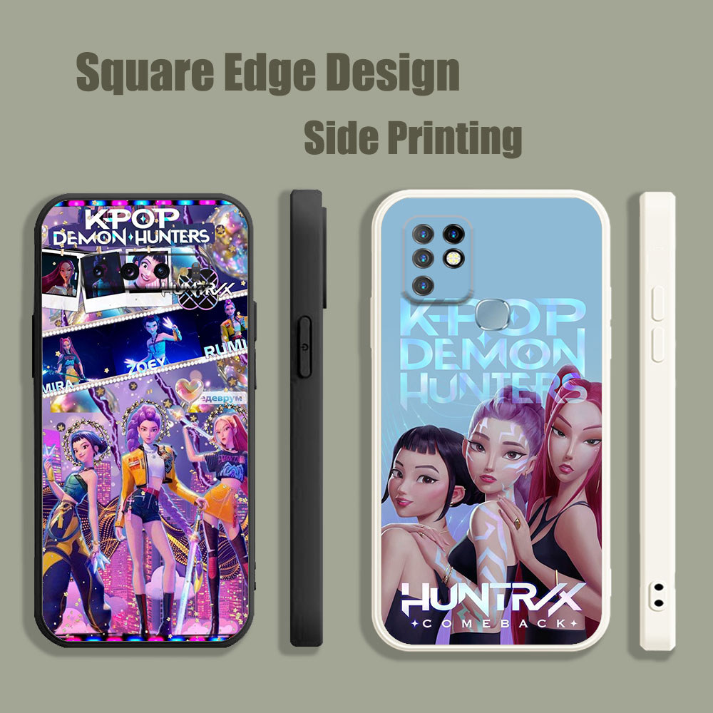 ปลอกสําหรับ OPPO A5 A9 A53 A32 A7X Reno 6Z 5Z 5G Kpop Demon Hunters Cast อะนิเมะ Rumi Zoey UPC01 เคส