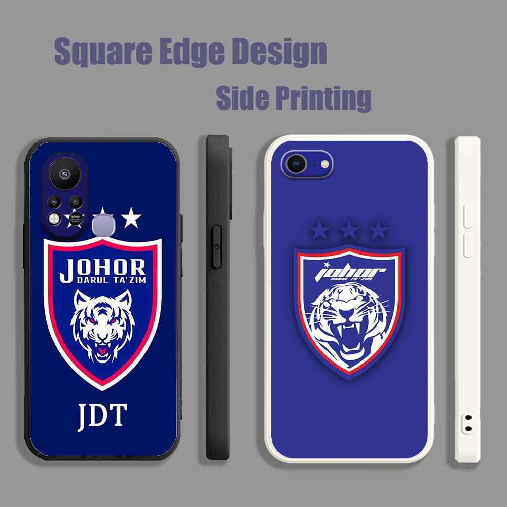 เคสสําหรับ Vivo Y20 Y20s Y20i Y20sG Y12s Y12A Johor jdt โลโก้สีฟ้า DJW09 เคสโทรศัพท์ขอบสี่เหลี่ยม