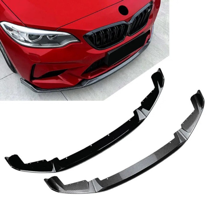 For BMW F87 M2 CS Coupe 2016 2017 2018 2019 2020 2021 Front Bumper Splitter Lip Car Diffuser Spoile
