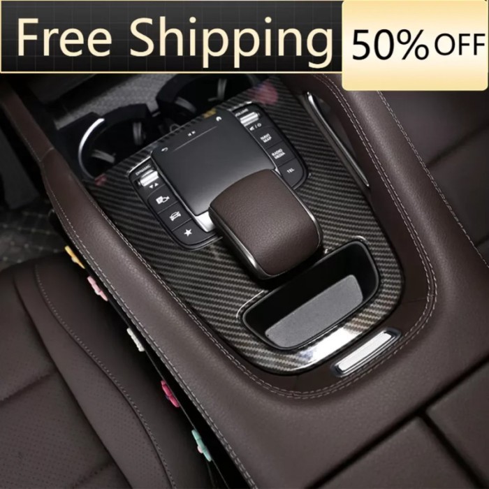 Central console panel trim Cover For Mercedes gle gls w167 400d  350amg 450 car accessories abs 202