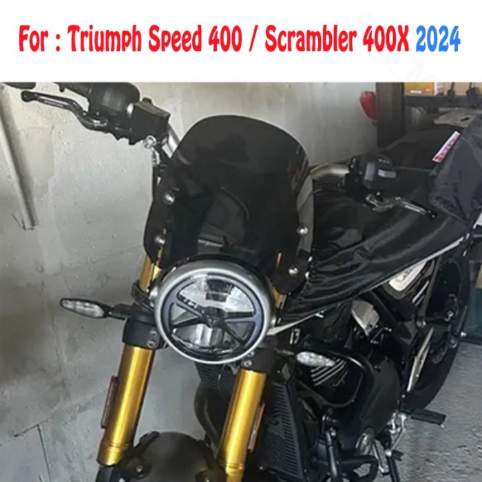 Windscreen For Triumph Speed 400 Speed400 Scrambler 400 X 400X Scrambler400X Motorcycle Wind Deflec