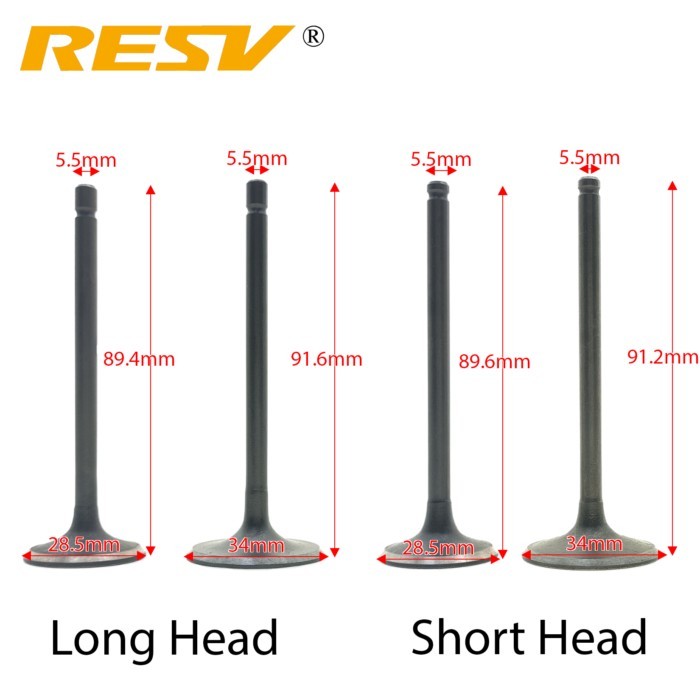 RESV for Honda Haojue Lifan ZONGSHEN Loncin Dayang CG250 DY250 HJ250 250cc Valve Intake Exhaust Ste