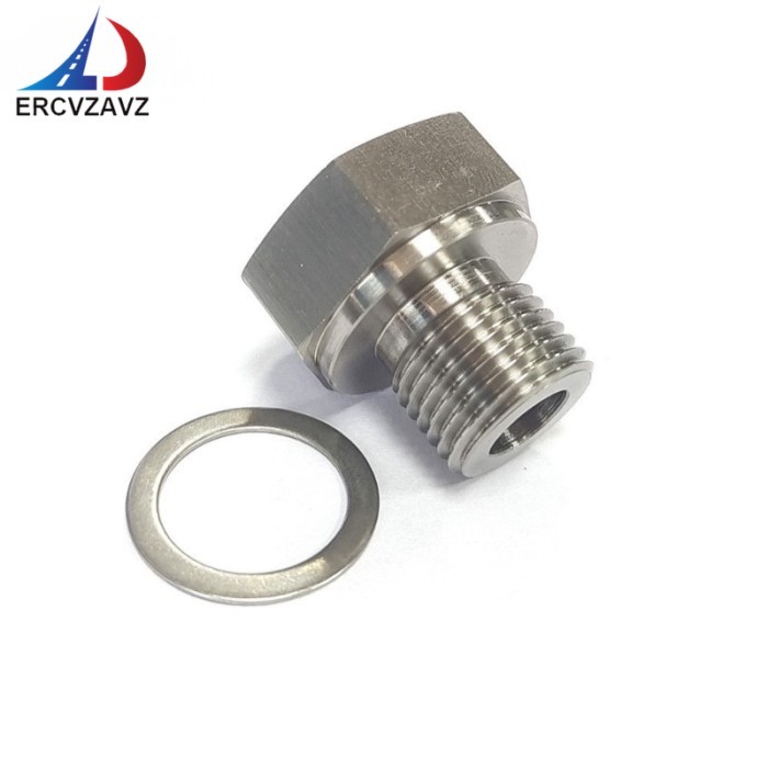 1pcs Aluminum M16x1.5 Male to 1/8 NPT female Oil Pressure Sensor Adapter Bolts for GM LS Series Eng