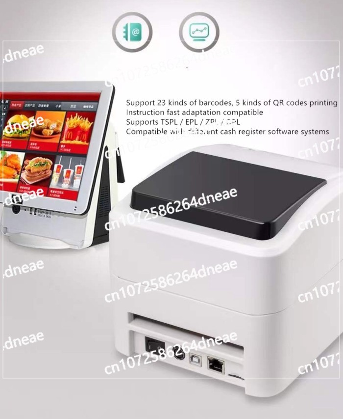 Support 25mm-108mm Label Shipping Printe Express Waybill EPacket QR Code Xprinter 420B Thermal Labe