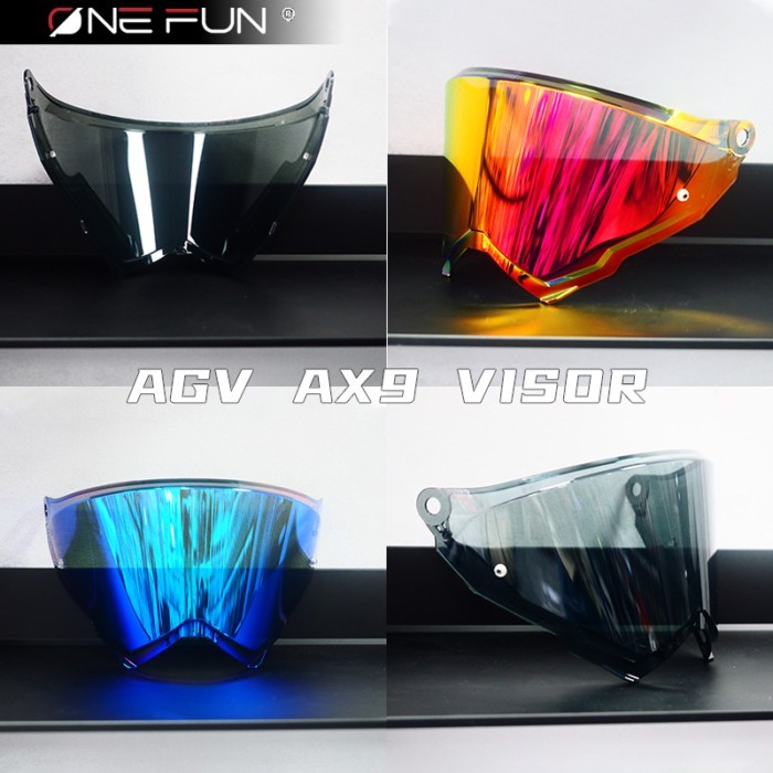 AX9 Helmet Visor For AGV AX9 Motorcycle Rally Off-road Helmet Visor goggles plating silver golden R