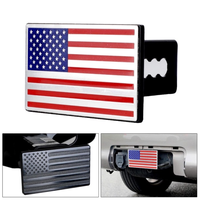 Trailer Hitch Cover Heavy Duty Metal Professional Car Hitch Cap for Pickup Trucks SUV Trailer Hitch