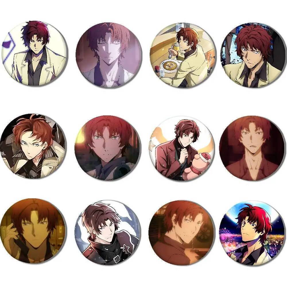 Sakunosuke Oda ป้าย Creative Tinplate ปุ่ม PinsBrooch Creative Quotes Badge เสื้อผ้าของขวัญสําหรับเพ