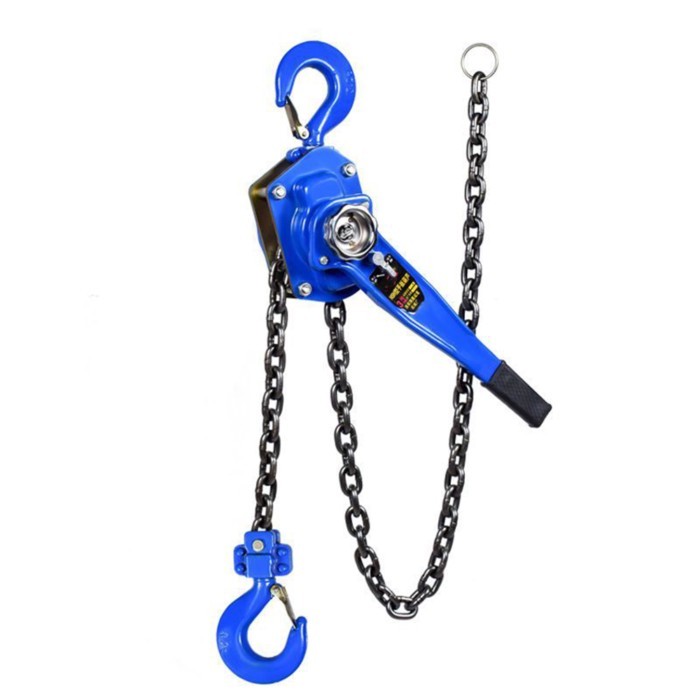1 T Pulling Wrench Hoist Manual Lifting Chain Hoist Hand Chain Hoist Hook Portable Lever Block inve